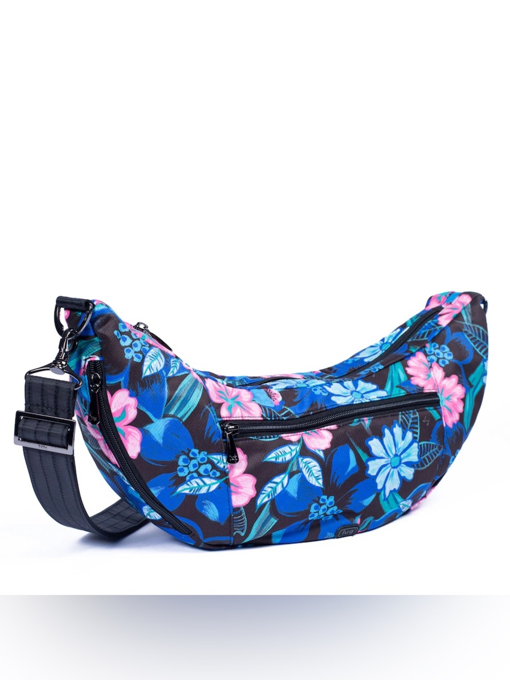 Lug crescent crossbody sling bag